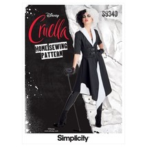 Simplicity Sewing Pattern 9340 Costume Cruella Misses Size 6-14 - £7.18 GBP