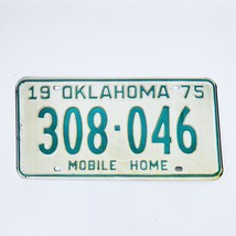 1975 United States Oklahoma Base Mobile Home License Plate 308-046 - £14.78 GBP
