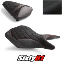 Yamaha R3 Seat Cover 2015-2021 2022 Front Rear Black Red Luimoto Tec-Grip Suede - £232.23 GBP