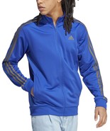 adidas Men&#39;s Tricot Track Jacket Semi Lucid Blue/Olive-Small - $54.86 CAD