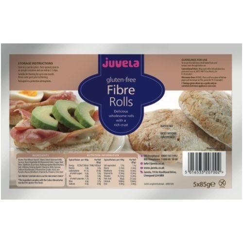 Juvela Gluten-Free Fibre Rolls x 5 x 85g - $15.65