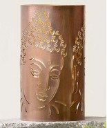 Buddha Candle Holder With Cut Outs Tealight 7.8&quot; High Meditation Antique... - €16,81 EUR
