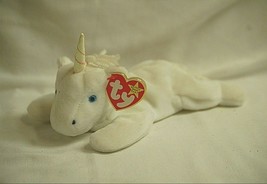 TY Originals Beanie Baby Mystic Unicorn Fuzzy Plush Toy Animal DOB May 2... - $12.86