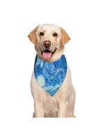 Starry Night Van Gogh Pet Dog Bandana (Large Size) - $27.23 CAD