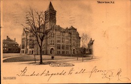 TRENTON HIGH SCHOOL RARE 1905 UNDIVIDED BACK POSTCARD BK67 - $5.94