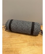Martha Stewart Neck Roll Pillow Black &amp; Tan 14x6” Bedding Leaves - $24.74