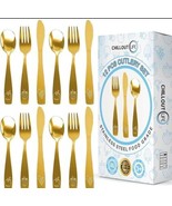 12 Piece Stainless Steel Kids Silverware Set - Child and Toddler Safe Fl... - €15,37 EUR