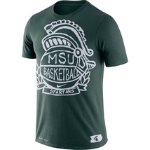 Michigan State Spartans Mens Nike Basketball Crest Dri-Fit Cotton T-Shirt - XXL - £18.87 GBP