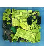 Lego 250 Piece Green Lego lot full of bricks, blocks Variety of Colors L... - $13.95