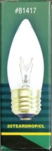 SUPERIOR LIFE 81417 TEARDROP MEDIUM BASE 25W 130V CLEAR BULB - NEW! - $93.01 MXN