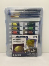 Royal &amp; Langnickel Acrylic Art Set 22 Pieces in Case NEW - £27.83 GBP