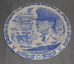 Vernon Kilns General Douglas Mac Arthur Souvenir Plate Made In California - £15.57 GBP