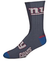 NFL Mens New York Giants Mesh Charcoal Casual Crew Socks Size Mens Large 10-13  - £10.59 GBP