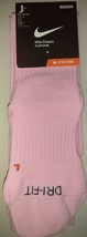  Nike Men&#39;s Classic Cushioned Pink Black Logo Soccer Socks Sz Medium - £11.01 GBP