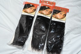 Lot 3 ebony yaki weaving 8 inch #2 100% Human Hair Weave By Ebony New 516b2 - £26.14 GBP