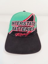 Interstate Batteries Racing Green &amp; Black SnapBack Hat Joe Gibbs NASCAR VTG - $19.75