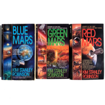 MARS TRILOGY by Kim Stanley Robinson Lot 3 paperback books Red Green Blue Mars - £16.53 GBP