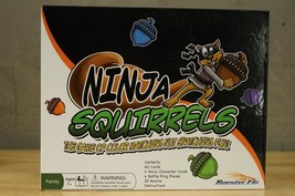 2016 Rooster Fin Board Card Game Ninja Squirrels #606 Ages 7+ Complete - £15.56 GBP