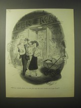 1948 Cartoon by Richard Decker - Never mind, dear, we can give up Cape Cod - £14.65 GBP