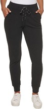 Marc New York by Andrew Marc Womens Ribbed Midweight Jogger L,  Black - £22.66 GBP