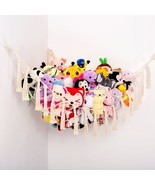 Toy Hammock for Stuffed Animals Corner Hanging Net Macrame Toy Hammock O... - £22.85 GBP