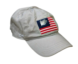 Fossil Trace Golf Club Hat Cap Gray with American Flag Adult Pukka Adjustable - £9.20 GBP