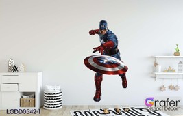 Captain America Decal, Marvel Hero Decal,  Hero Decal, Shield Decal, Comics Hero - £17.69 GBP+