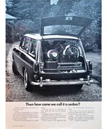 VOLKSWAGEN SQUAREBACK SEDAN-WAGON-STORAGE-1968 Vintage Print Ad - €10,22 EUR