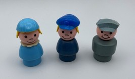 Set of 3 Vtg Fisher Price Little People Wood Plastic Police Woman Chaffeur  Maid - £4.08 GBP