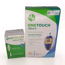 ONETOUCH ULTRA 2 BLOOD GLUCOSE MONITORING SYSTEM NEW WITH CASE And 100 L... - $39.59