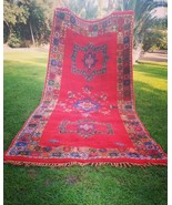 Vintage handwoven Moroccan Red carpet 15×2 ft, Morocco rug, Beni ourain ... - £1,962.61 GBP