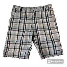 Kirra Men&#39;s Size 36 Light Blue Plaid Preppy Y2K Golf Casual Shorts - $14.95