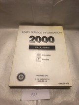 2000 Service Shop Manual GM Factory OEM Chevy Cavalier Pontiac Sunfire  Vol# 2 - $9.90