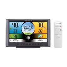 AcuRite Weather Alarm Forecaster Wireless Digital Color Display In/Out Sensor - £47.46 GBP