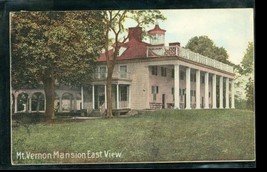 Vintage Paper Postcard 1911 Cancel Mt Vernon Mansion East View George Washington - £10.05 GBP