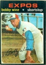 1971 Topps Bobby Wine, Montreal Expos, Baseball Sports Card #171, Christmas Gift - £1.56 GBP