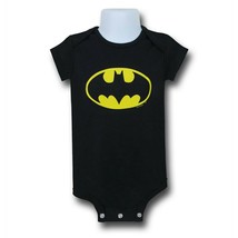 Batman Large Symbol Infant Snapsuit Black - £11.78 GBP