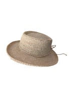 Women&#39;s Dorfman Pacific Sun Beach Hat  Natural Fiber Straw Excellent Con... - $365.56 MXN