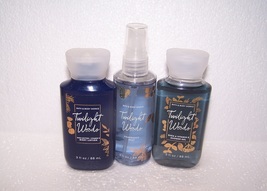 3 Pc Bath &amp; Body Work Twilight Woods Travel Fragrance Mist, Lotion &amp; Shower Gel - £15.66 GBP