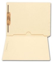 End Tab Full Pocket Folder 11 pt 1 Fastener - 100 Folders (Size: 12 1/4 ... - £62.15 GBP