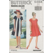 Butterick 5484 Paneled Swing Dress Ronnie Heller Pattern Misses Sz 6 8 10 Uncut - $16.65