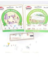 Lot of N Scale Figures Model Power Work Crew &amp; Cows, Shepard 9 Sheep &amp; W... - $54.32 CAD