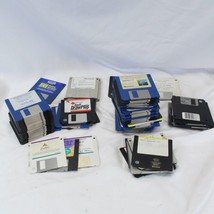 Floppy Disc 3&quot; Lot of 70 Golf Games AOL Windows Program MS-DOS Card Game Diet - £38.53 GBP