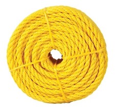 Koch Industries 5001635 Yellow Polypropylene Twisted Rope, 1/2 in. x 50 ft. - €37,48 EUR