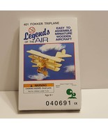 Legends of the AIR 404 Fokker Triplane Model Wooden Aircraft Miniature M... - £9.39 GBP