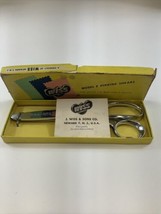 Pinking Shears Vintage Wiss Model E  With Original Box Made In USA - £9.66 GBP