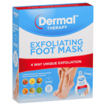 Dermal Therapy Exfoliating Foot Mask One Pair + 100mL Skin Lotion - £72.52 GBP