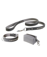 Genuine Leather Dog Padded Collar &amp; Leash 6ft &amp; Poo Bag. Handmade. S-XL ... - £65.79 GBP+