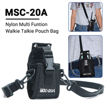 Walkie Talkie Tactical Bag 5R Nylon Radio Case Outdoor Pouch Pocket for Quanshen - £9.28 GBP