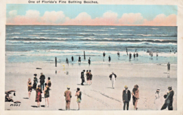 Florida~One Of Florida&#39;s Fine Bathing Beaches~Antique Vintage Postcard - £8.22 GBP